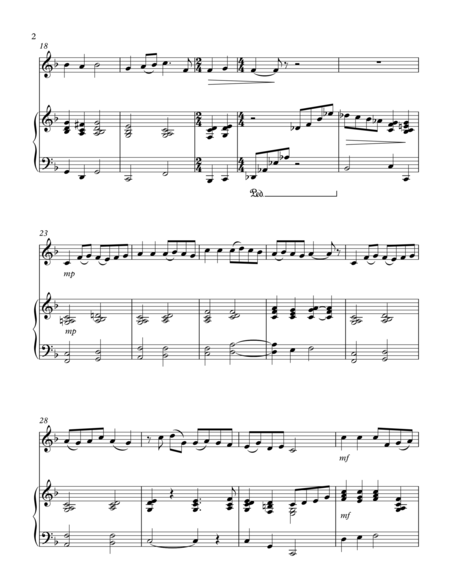 Hark The Herald Angels Sing For Alto Sax Solo With Piano Accompaniment Page 2