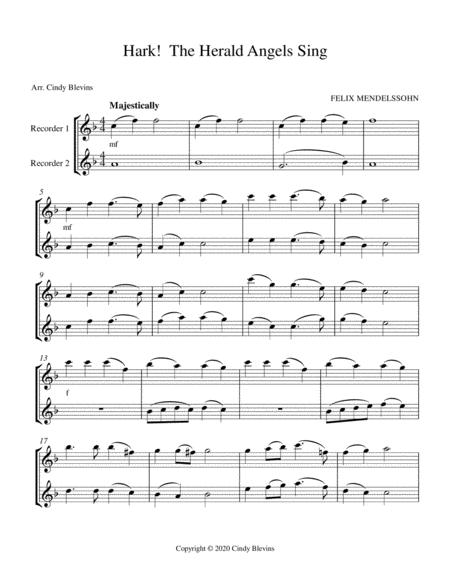 Hark The Herald Angels Sing Recorder Duet Page 2