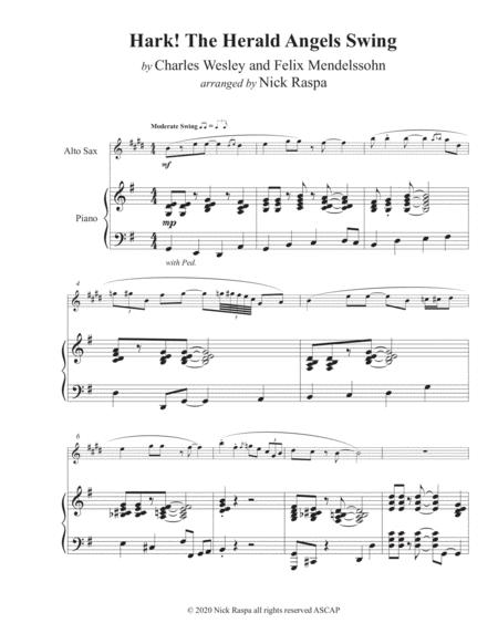 Hark The Herald Angels Swing Alto Sax Piano Adv Int Page 2