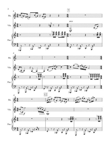 Harlem River Funk For Horn Violin And Piano Page 2