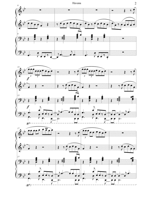 Havana Camila Cabello Piano Duet Page 2