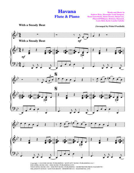 Havana For Flute And Piano Video Page 2