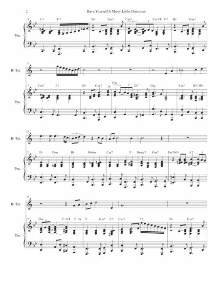 Have Yourself A Merry Little Christmas Bb Trumpet Solo And Piano Page 2
