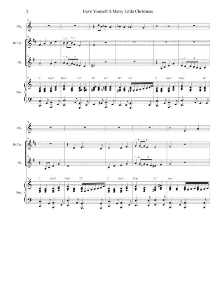 Have Yourself A Merry Little Christmas Duet For Bb Trumpet And French Horn Page 2