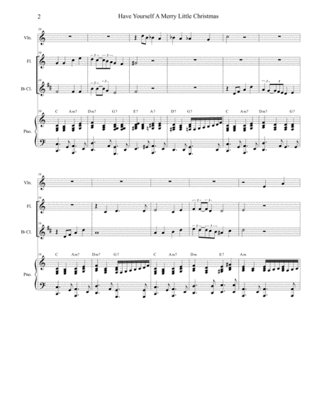 Have Yourself A Merry Little Christmas Duet For Flute And Bb Clarinet Page 2