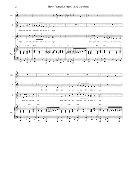 Have Yourself A Merry Little Christmas Duet For Soprano And Tenor Solo Page 2