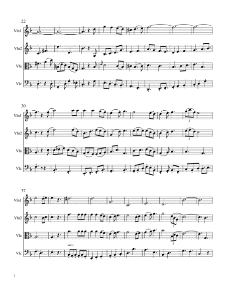 Have Yourself A Merry Little Christmas For Jazz String Quartet Page 2