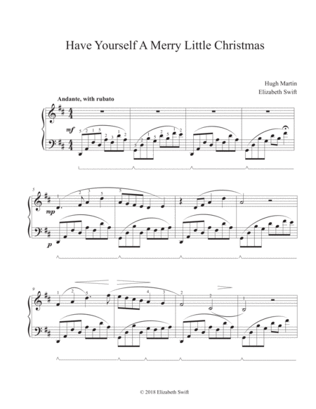 Have Yourself A Merry Little Christmas For Piano Page 2