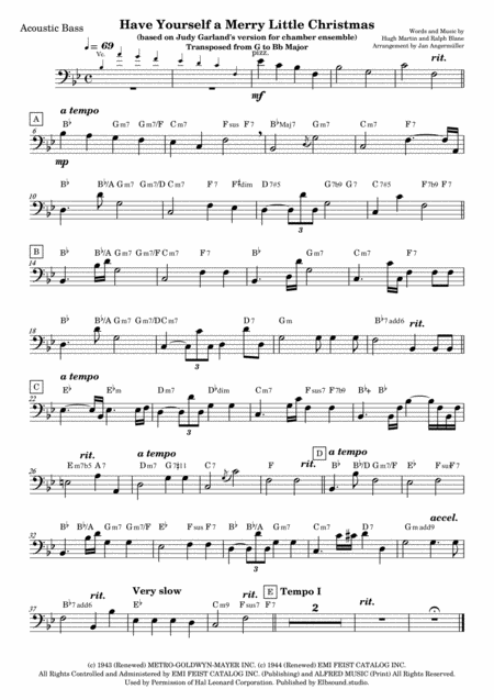 Have Yourself A Merry Little Christmas Judy Garland Style Bb Major Chamber Ensemble Page 2