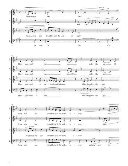 Have Yourself A Merry Little Christmas Saatb A Cappella Page 2
