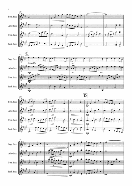 Have Yourself A Merry Little Christmas Saxophone Quartet Satb Page 2