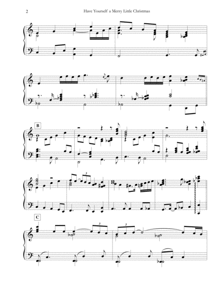 Have Yourself A Merry Little Christmas Solo Piano Page 2