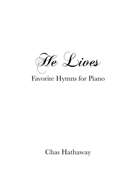 He Lives Favorite Hymns Sheet Music Book Page 2