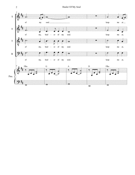 Healer Of My Soul For Satb Page 2