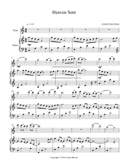 Heaven Sent For Piano And Flute Page 2