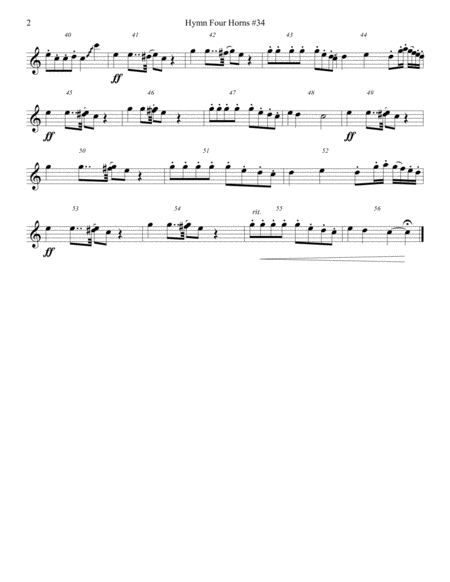 Heavens Jubilee Horn Quartet 34 Page 2