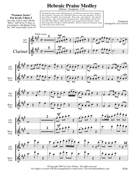 Hebraic Praise Medley Arrangements Level 3 5 For Alto Sax Written Acc Page 2