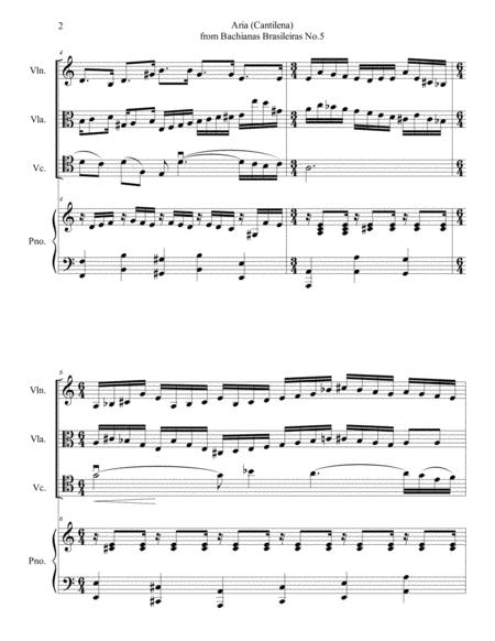Heitor Villa Lobos Ria Cantilena From Bachianas Brasileiras No 5 Arr For Piano Quartet Score And Parts Page 2
