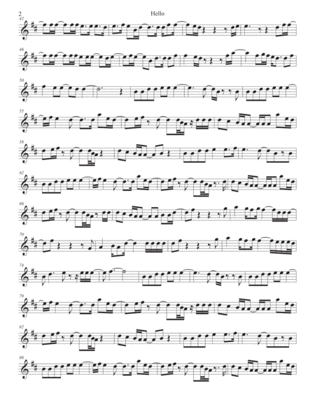 Hello Alto Sax Page 2