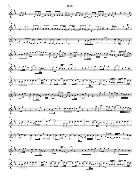 Hello Clarinet Easy Key Of C Page 2