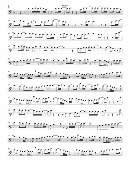 Hello Euphonium Easy Key Of C Page 2