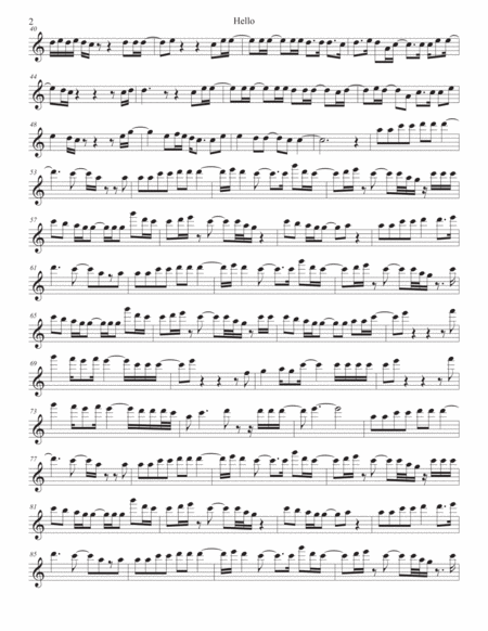 Hello Flute Easy Key Of C Page 2