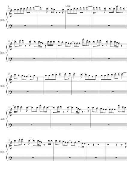 Hello Piano Easy Key Of C Page 2