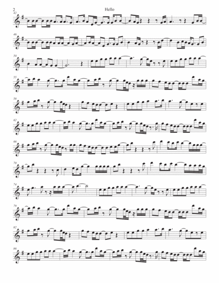 Hello Tenor Sax Page 2