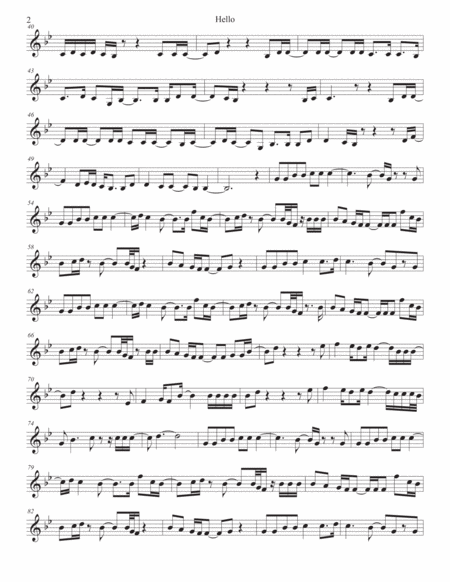 Hello Trumpet Original Key Page 2