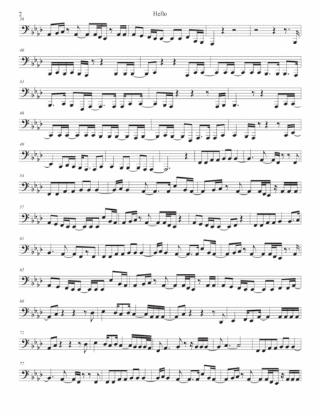 Hello Tuba Original Key Page 2