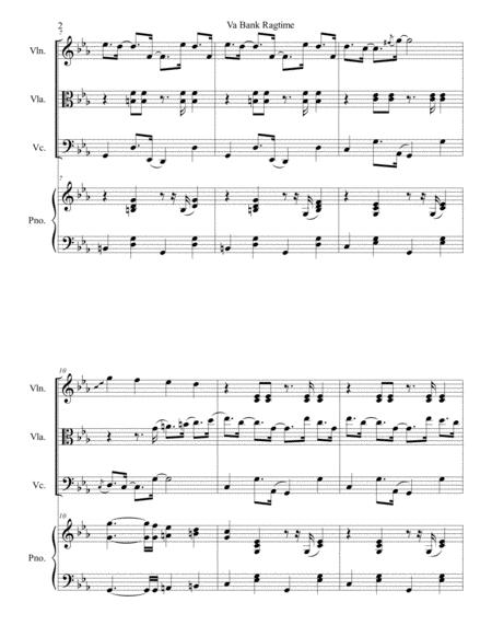 Henryk Ku Niak Vabank Ragtime Arr For Piano Quartet Score And Parts Page 2