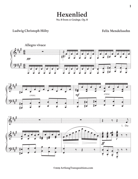 Hexenlied Op 8 No 8 F Sharp Minor Page 2