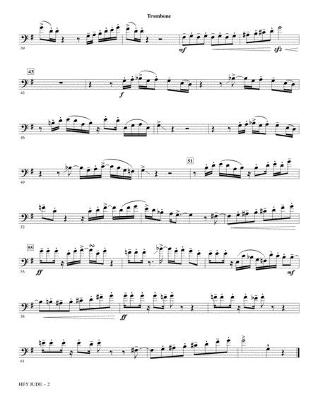 Hey Jude Arr Mark Brymer Trombone Page 2