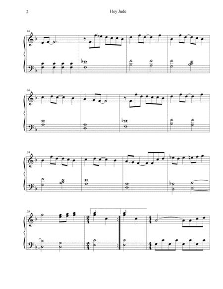 Hey Jude The Beatles Sheet Music Easy Page 2