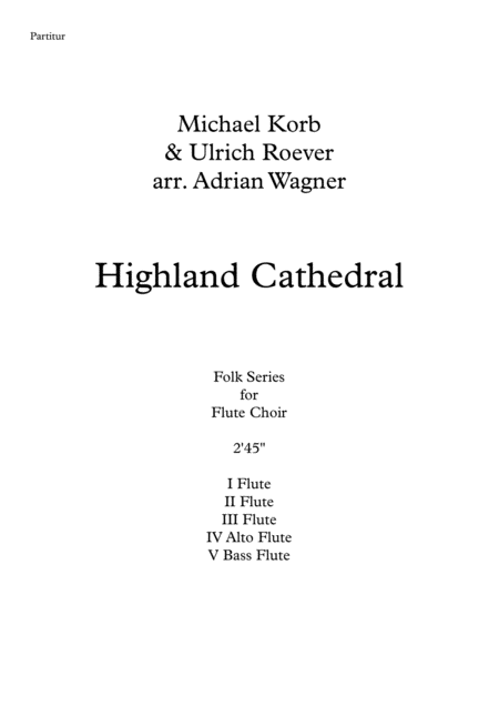 Highland Cathedral Flute Choir Arr Adrian Wagner Page 2