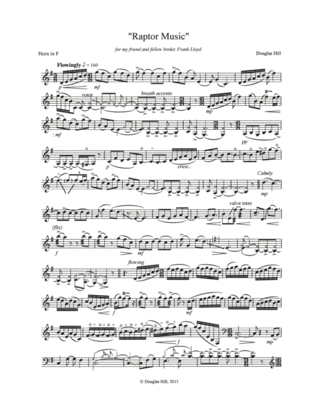 Hill Douglas Raptor Music Solo Horn Page 2