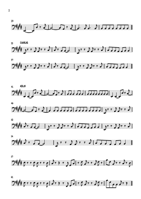 Hit Me With Your Best Shot Bassline Page 2