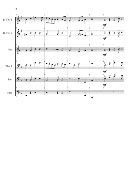 Holiday For Brass Sextet Page 2