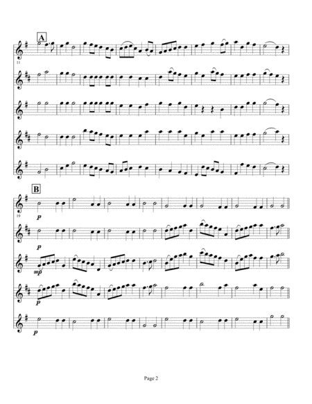 Holst Suite In F Movement I March For Sax Quintet Page 2