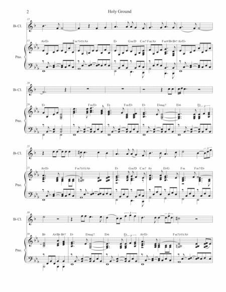 Holy Ground For Bb Clarinet Solo And Piano Page 2