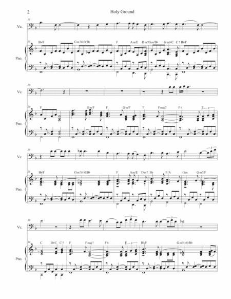 Holy Ground For Cello Solo And Piano Page 2