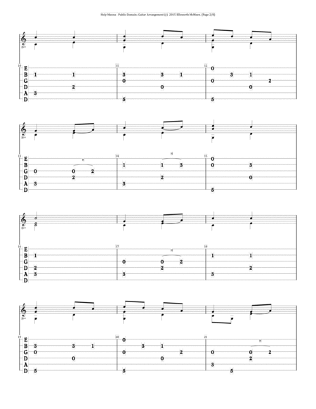 Holy Manna For Fingerstyle Guitar Tuned Drop D Page 2