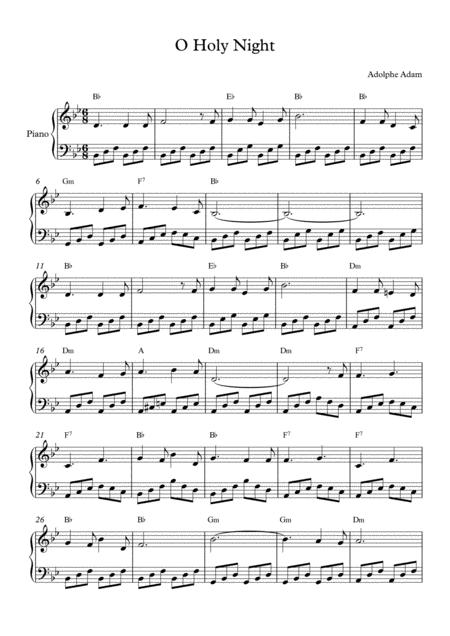 Holy Night Piano Solo Page 2