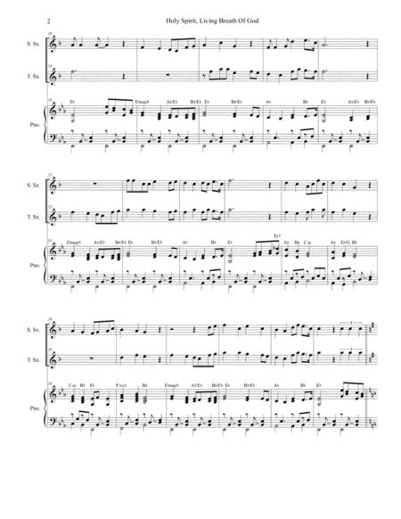 Holy Spirit Living Breath Of God Duet For Soprano And Tenor Saxophone Page 2