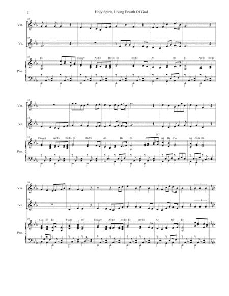 Holy Spirit Living Breath Of God Duet For Violin And Cello Page 2