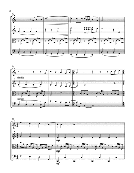 Home For String Quartet Page 2