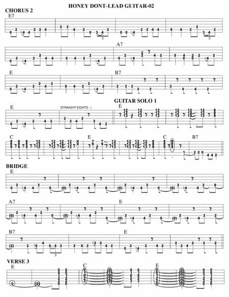 Honey Dont Guitar Tab Page 2