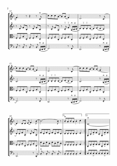 Honey Honey String Quartet Page 2