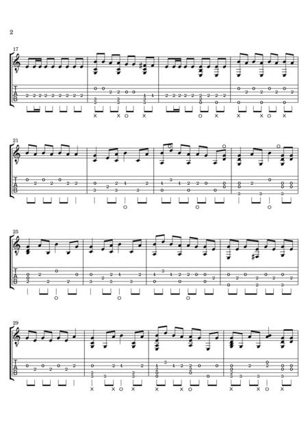 Hot Girl Bummer Blackbear Acoustic Fingerstyle Guitar Tab Page 2