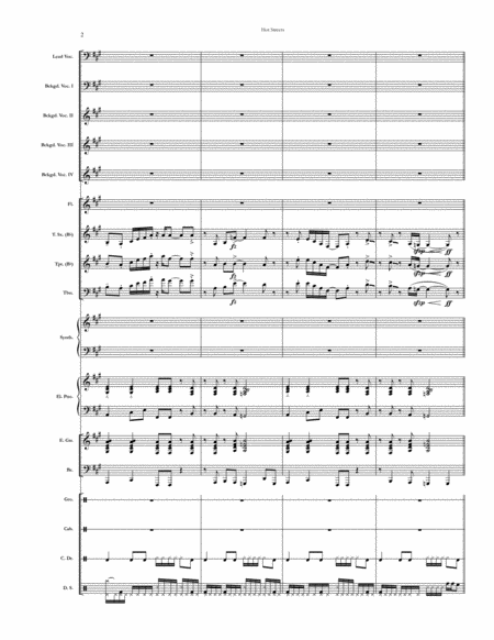 Hot Streets Chicago Full Score Set Of Parts Page 2